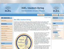 Tablet Screenshot of igel-usedom.de